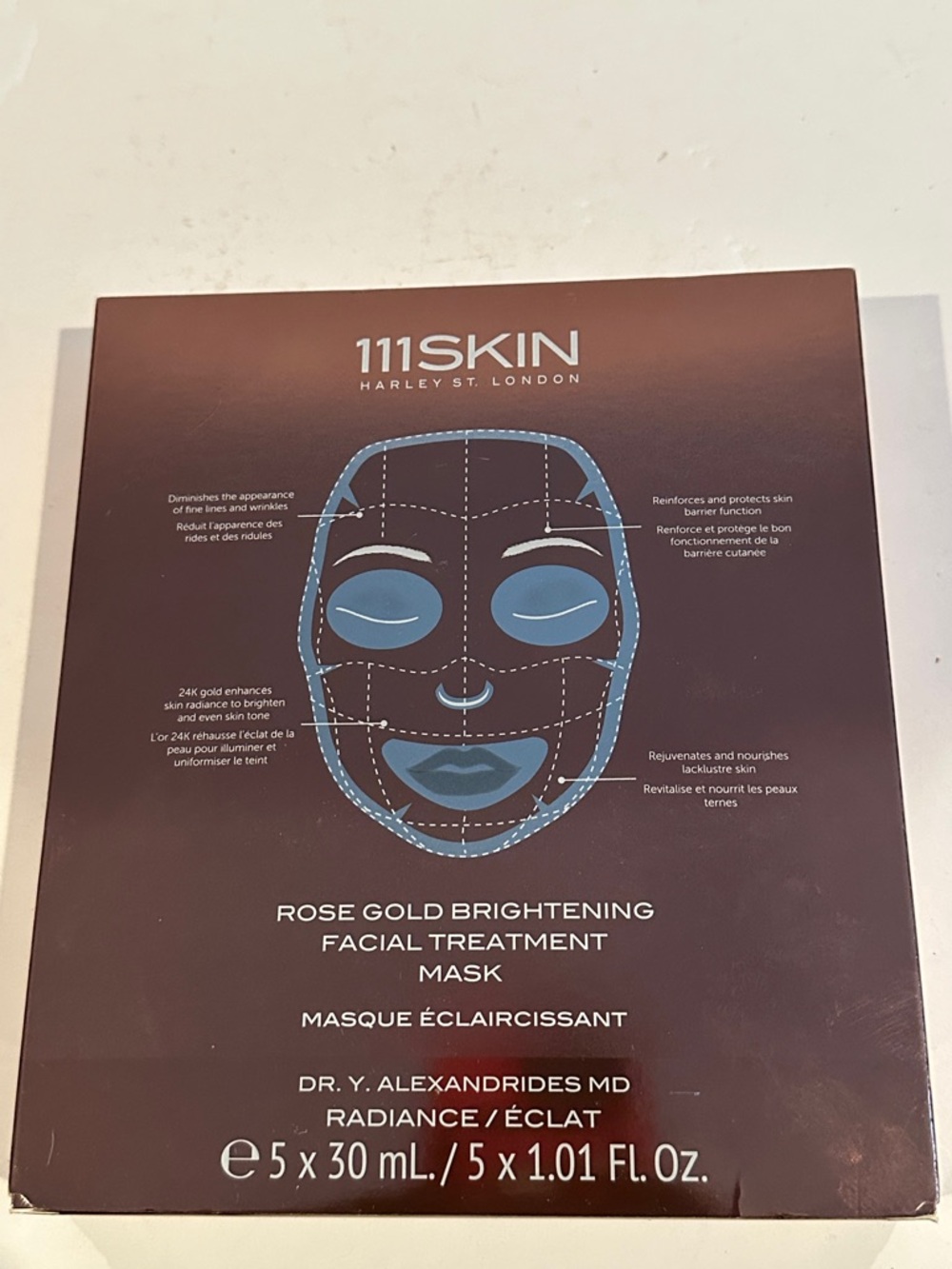 111SKIN Rose Gold and Blue Facial Treatment Mask 5 Pcs Women’s Facial Mask